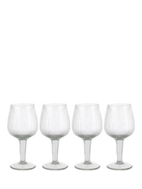 John Lewis nkuku Otuba Ribbed Wine Glass Set of 4 Clear 450ml- Buy online at McGrocer
