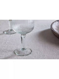 nkuku Otuba ribbed wine glass set of 4 450ml clear (British brand)