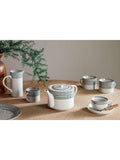 nkuku Juniper Drop ceramic mug set 370ml cream green (British brand)