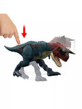 Jurassic Park Charge 'N Chomp Carnotaurus dinosaur toy, UK version