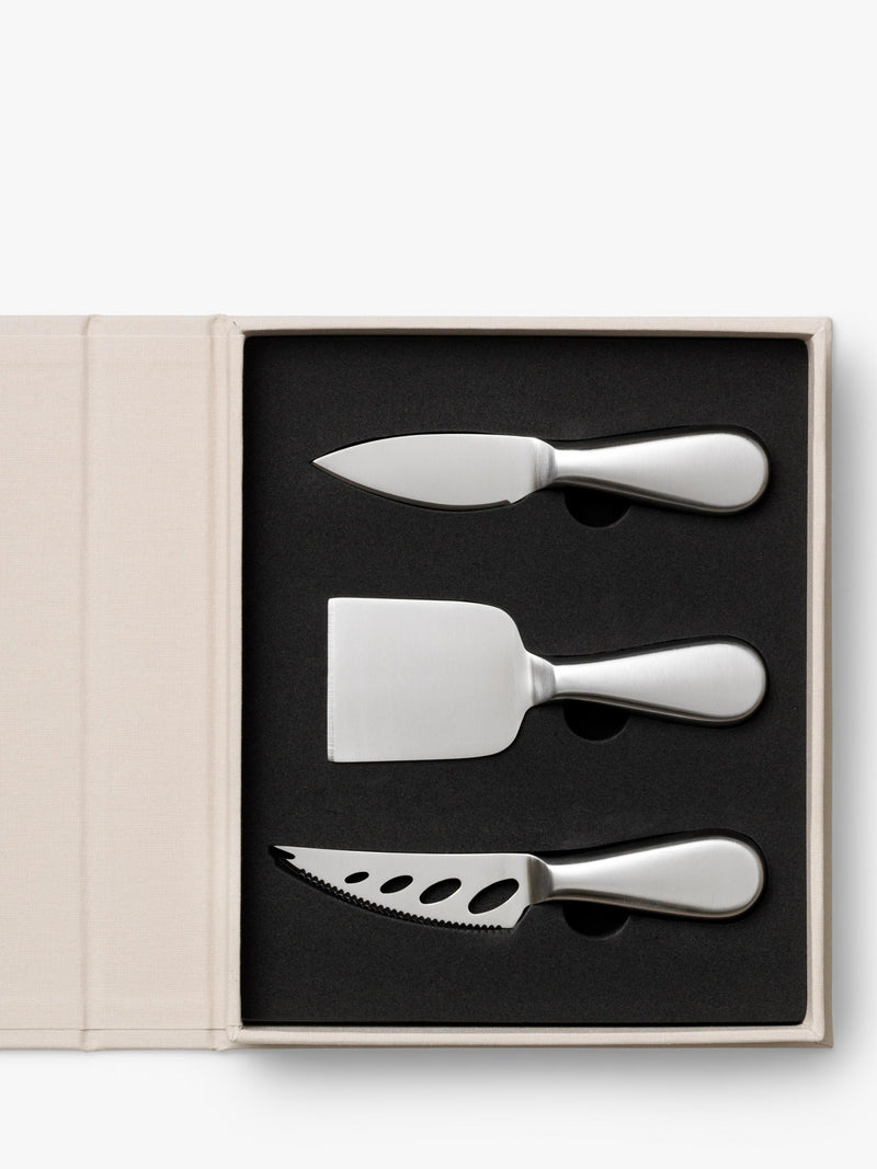 PRINTWORKS cheese tools gift set with three knives, UK version