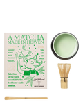 PRINTWORKS Essentials matcha kit with bamboo whisk, imported from the UK