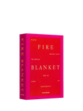 PRINTWORKS fire blanket in cerise decorative box, imported from the UK
