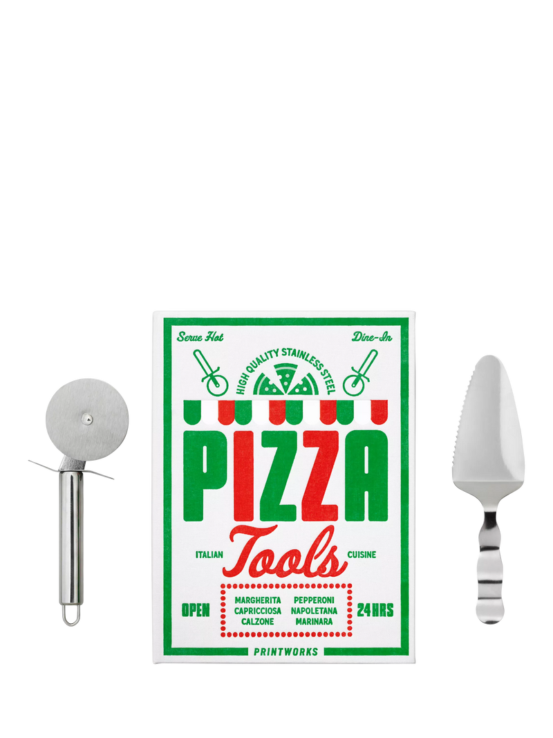 PRINTWORKS The Essentials pizza tools gift set (British brand)
