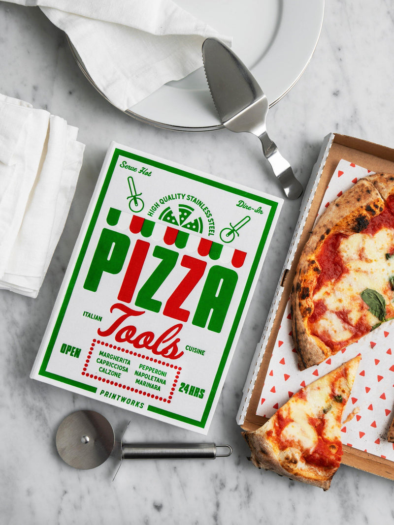 PRINTWORKS The Essentials pizza tools gift set (British brand)