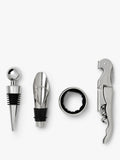 PRINTWORKS wine tools gift set with stainless steel accessories - British product