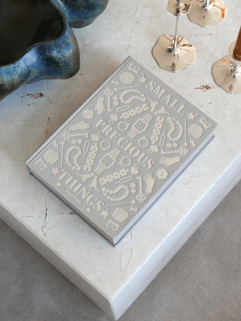 PRINTWORKS coffee table book storage box in grey, imported from the UK