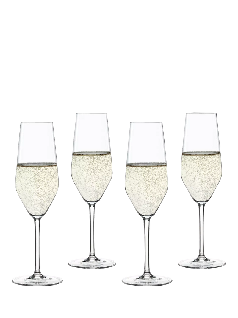 Spiegelau crystal champagne flute set of 4 240ml, imported from the UK