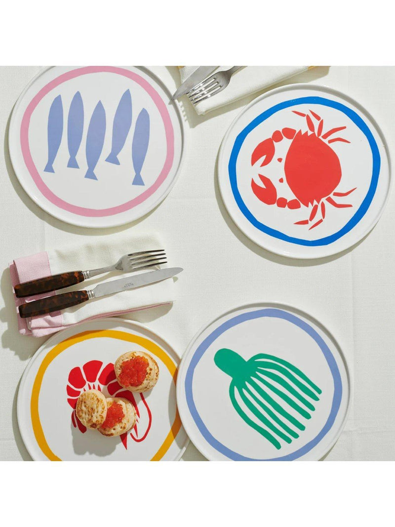 In The Roundhouse crab fine china dinner plate 25cm, UK version