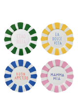 John Lewis In The Roundhouse Wave Italian Fine China Side Plates, Set of 4, 21cm- Buy online at McGrocer
