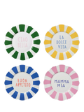In The Roundhouse Wave side plates 21cm set of 4, UK version
