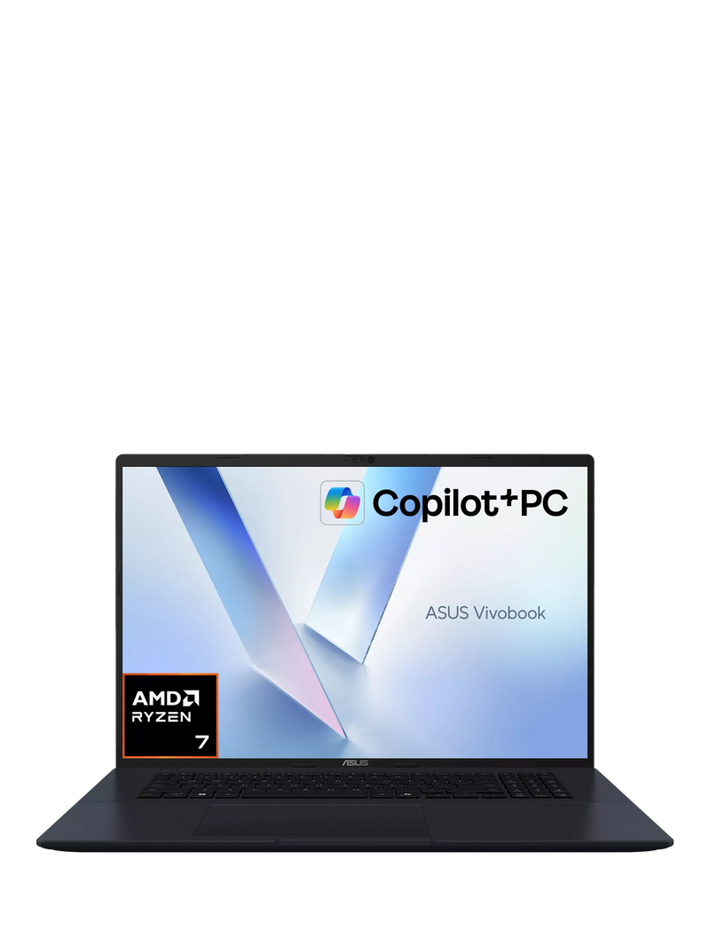 ASUS Vivobook 18 laptop AMD Ryzen AI 7 32GB RAM 1TB SSD Blue (British brand)