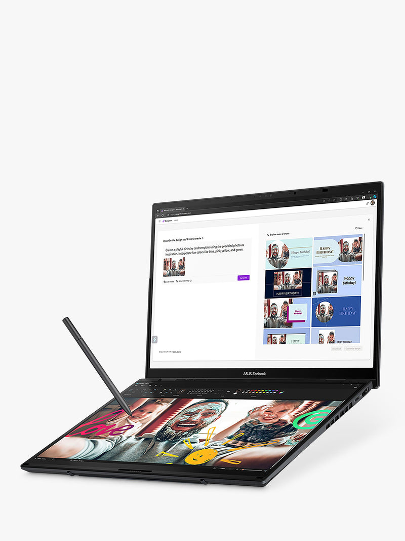 ASUS ZenBook Duo 14 inch dual screen laptop, imported from the UK