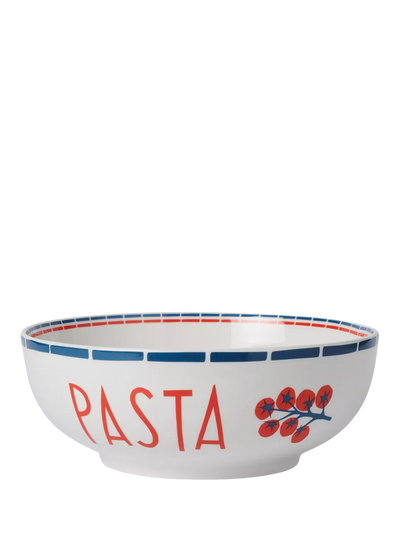 John Lewis In The Roundhouse Italian Fine China Pasta Serving Bowl 25cm White/Multi- Buy online at McGrocer