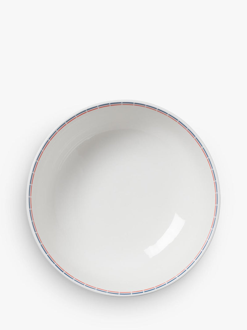 In The Roundhouse Italian Fine China pasta serving bowl 25cm White/Multi, imported from the UK