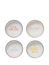 John Lewis In The Roundhouse Italian Fine China Serving Bowls White/Multi Set of 4 17cm- Buy online at McGrocer