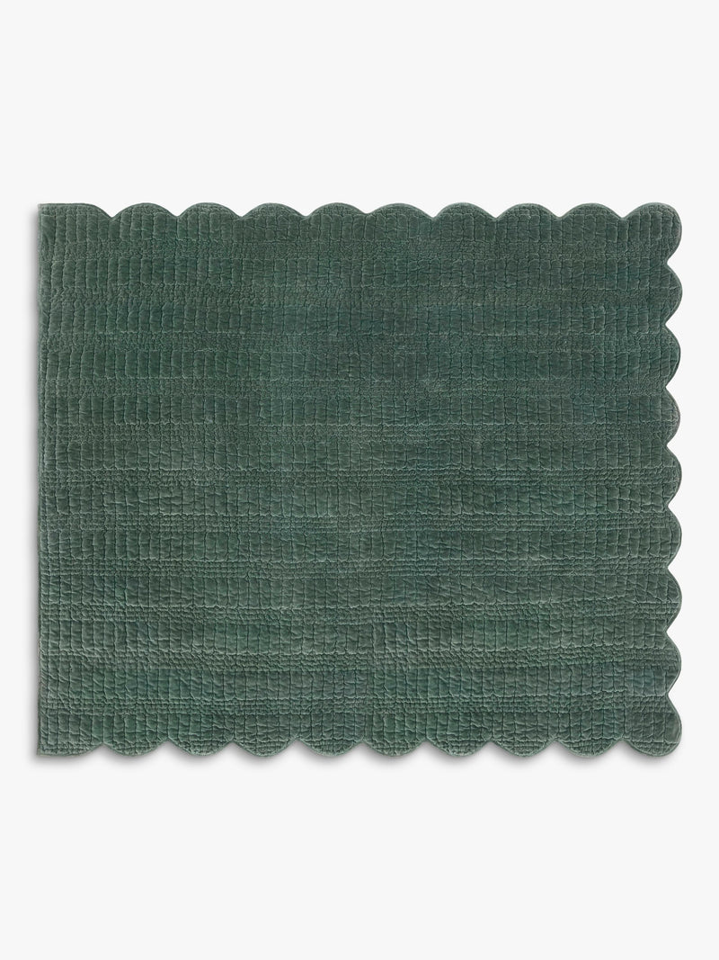 Laura Ashley bedspread pine green 235x180cm, imported from the UK