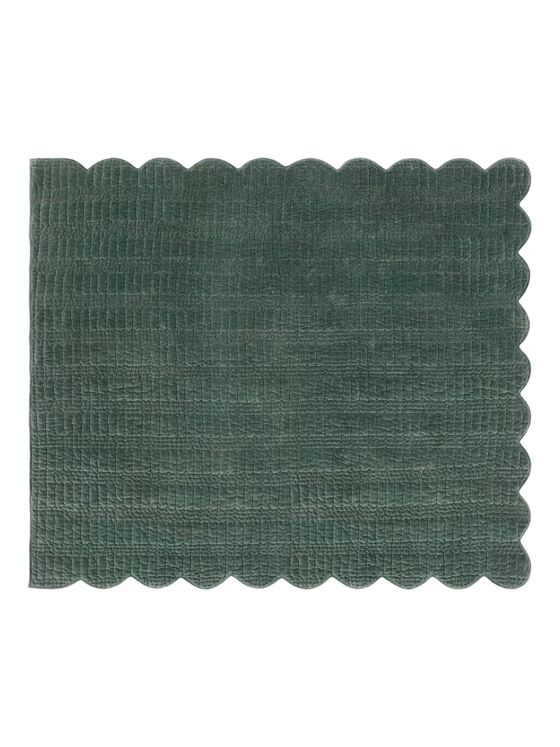 Laura Ashley bedspread pine green 235x180cm, imported from the UK
