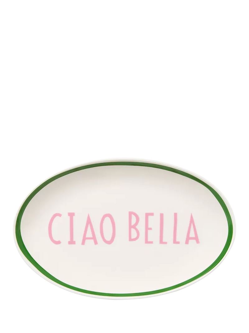 In The Roundhouse Ciao Bella fine china oval dish 20cm, UK version