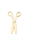 frkl. Rebel Hearts gold scissor charm with crystals, imported from the UK