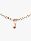 frkl. Let's Eat Cake cherry charm gold plated brass small, UK version