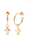 Recognised faith cross hoop earrings, UK version