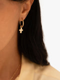 Recognised faith cross hoop earrings, UK version