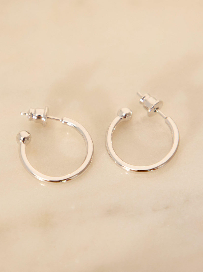 Recognised faith cross hoop earrings silver, UK version