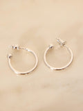 Recognised faith cross hoop earrings silver, UK version