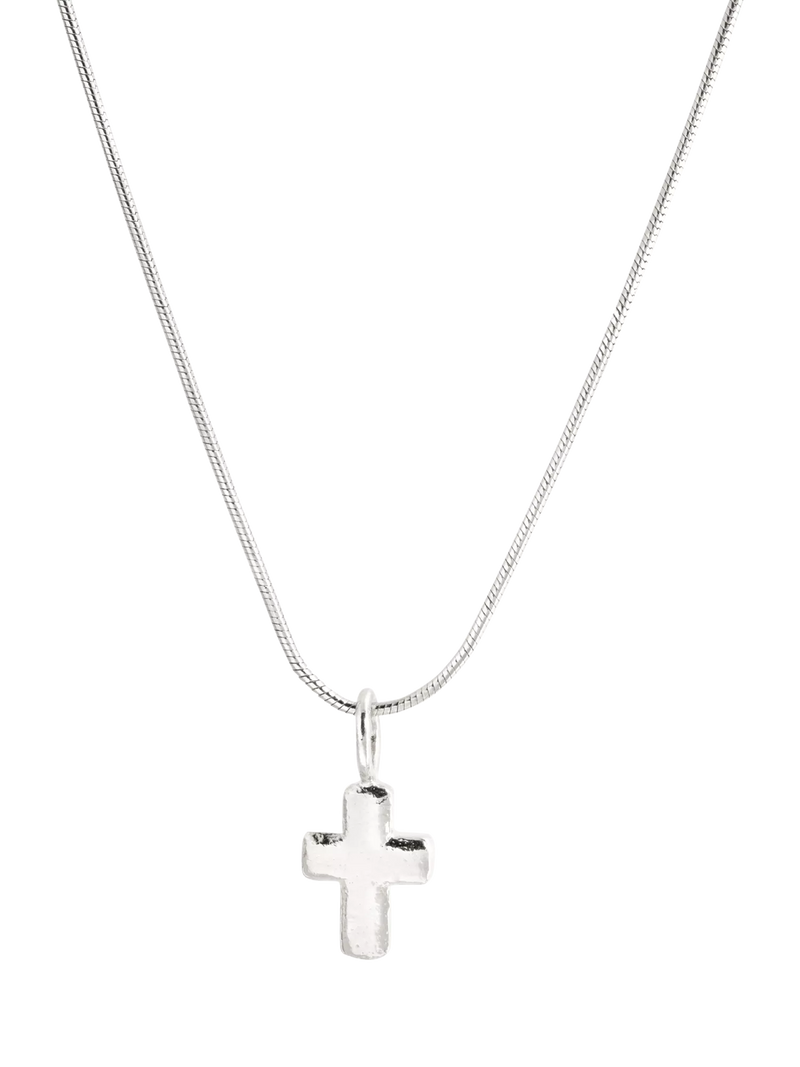 Recognised Faith Snake Chain Pendant Necklace 45cm