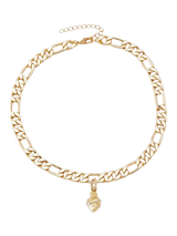 John Lewis frkl. Love is Pain Max Necklace, Gold 46cm x 40cm- Buy online at McGrocer