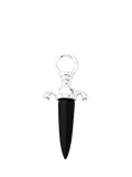 frkl. Dagger Charm Black enamel gold plated brass, imported from the UK