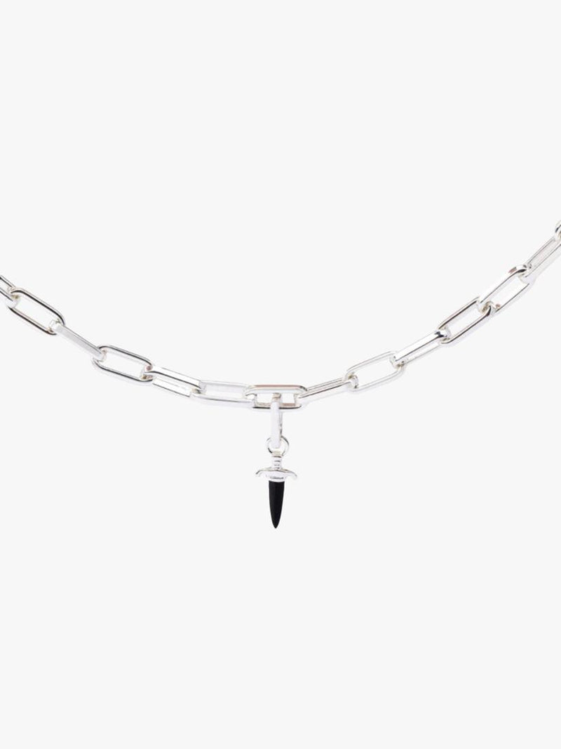 frkl. Dagger Charm Black enamel gold plated brass, imported from the UK