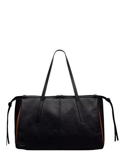 John Lewis Radley The Connaught Leather Large Shoulder Bag, Black- Buy online at McGrocer