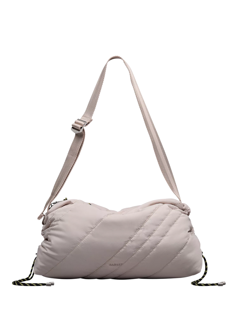 Radley Eden Row crossbody bag feather grey quilted nylon (British brand)