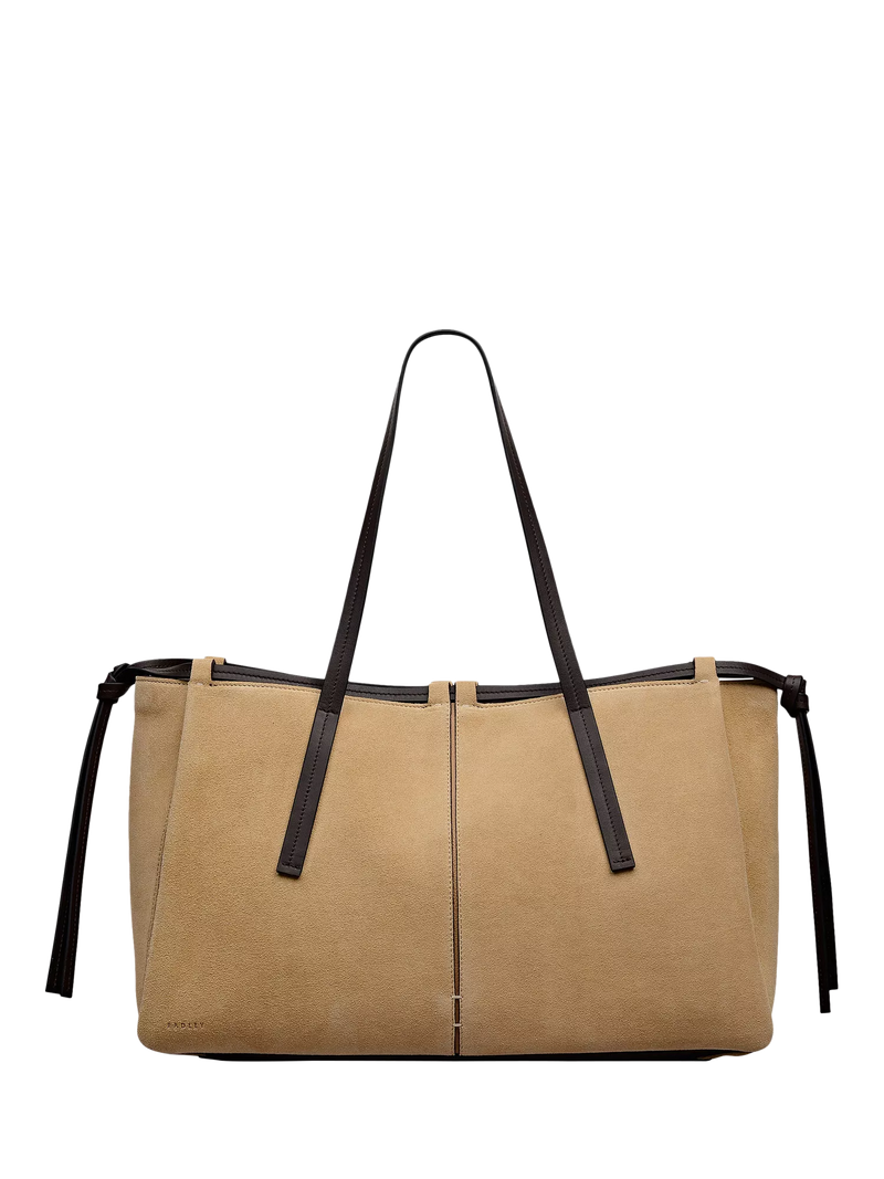 Radley Connaught suede large shoulder bag Sahara, UK version