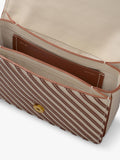 Radley Belsize Stripe small shoulder bag in Salt (British brand)