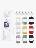 Rico Design Ricorumi Chingu Sky key rings crochet kit, imported from the UK