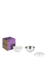 John Lewis Alessi Rocc Amethyst Small Stainless Steel Jar Candle- Buy online at McGrocer