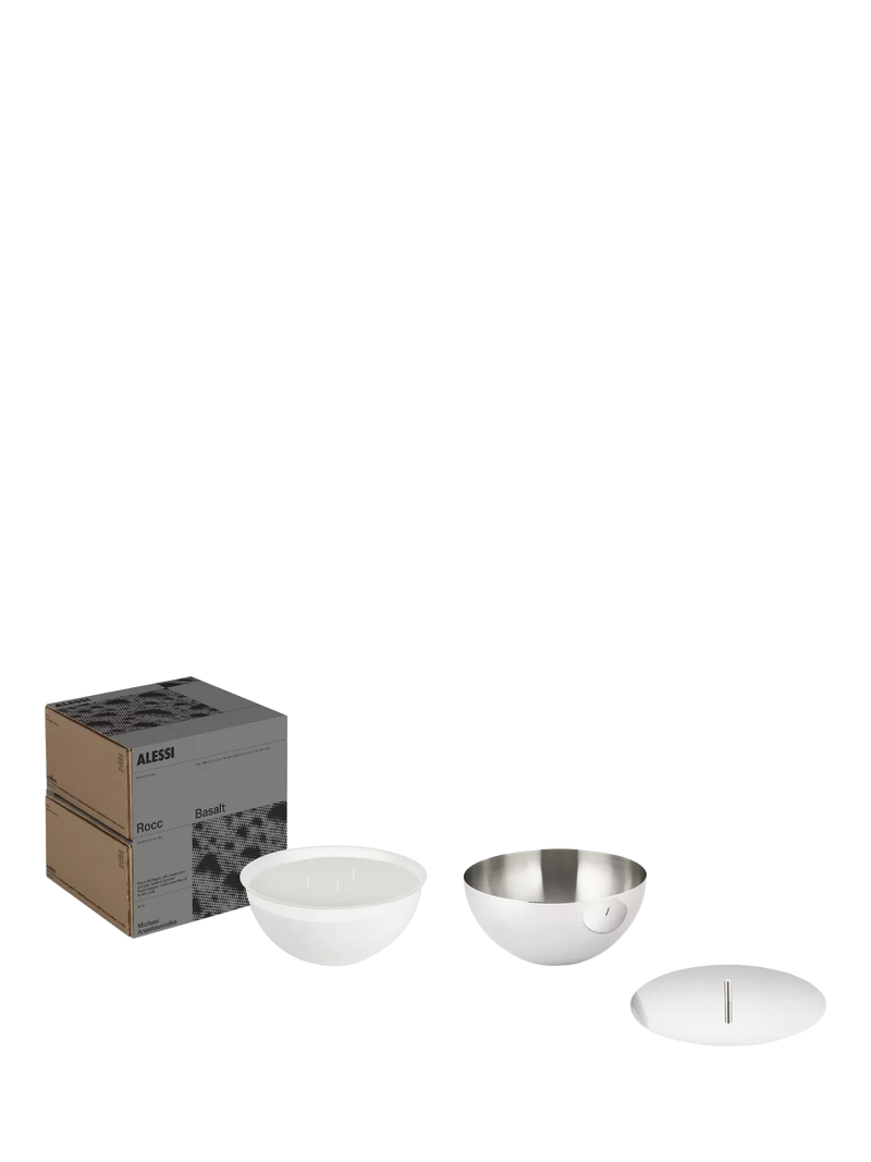 Alessi small candle Basalt scent, imported from the UK