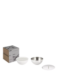 Alessi Rocc small marble candle with stainless steel jar (British brand)