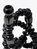 pols potten Beads Candle Holder black handmade glass - British product