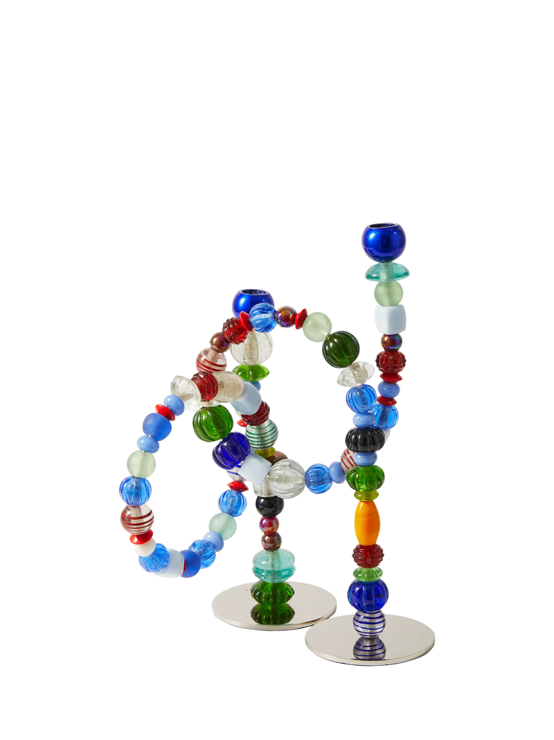 pols potten Beads candle holder handcrafted glass (British brand)