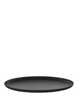 John Lewis Alessi Pleats Large Round Steel Tray Black 31cm- Buy online at McGrocer
