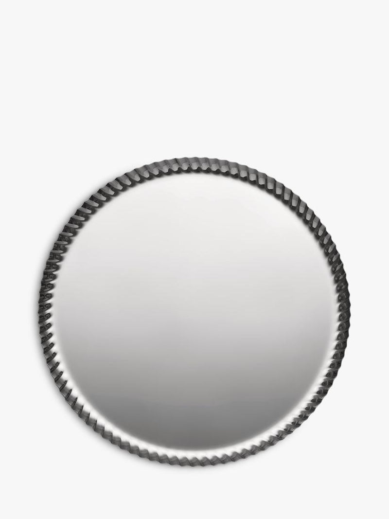 Alessi Pleats large round stainless steel tray 31cm, UK version