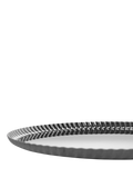 Alessi Pleats large round stainless steel tray 31cm, UK version