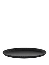 John Lewis Alessi Pleats Small Round Steel Tray, 23cm, Black- Buy online at McGrocer