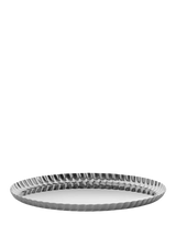 John Lewis Alessi Pleats Small Round Stainless Steel Tray, 23cm, Silver- Buy online at McGrocer