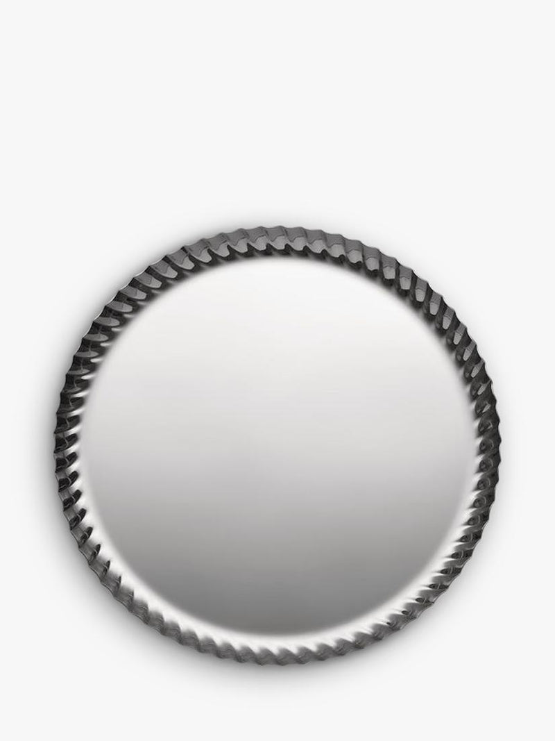 Alessi Pleats round stainless steel tray 23cm, UK version