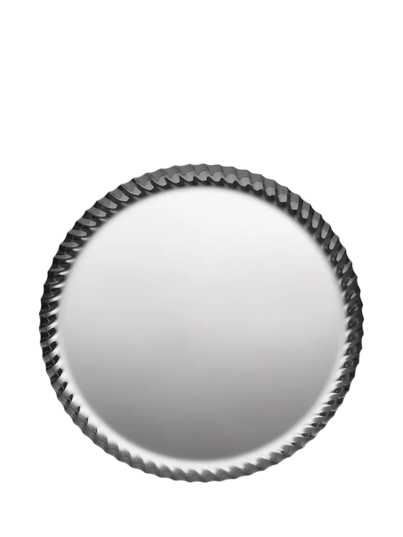 Alessi Pleats round stainless steel tray 23cm, UK version